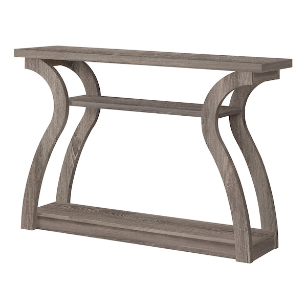 Accent Table, Console, Entryway, Narrow, Sofa, Living Room, Bedroom, Laminate, Brown, Contemporary